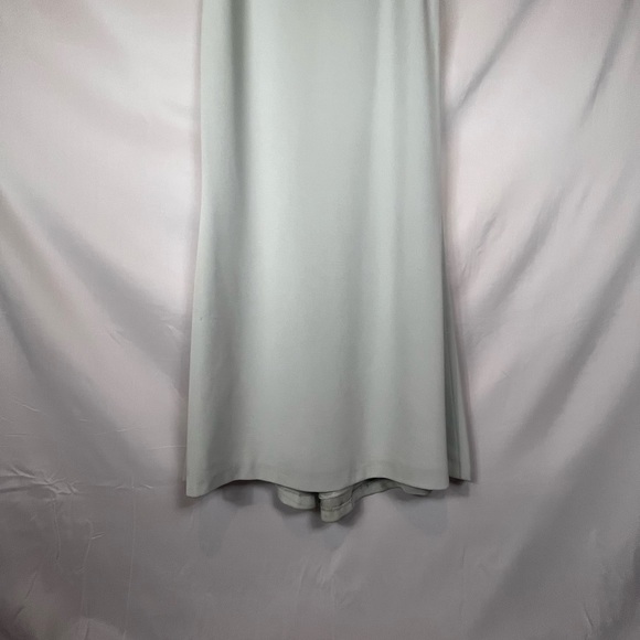 Daymor Couture Beaded-Breast Sleeveless Floor-Length Dress, Blue-Gray |8 - Picture 5 of 16